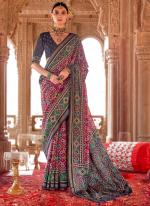 Georgette Pink Traditional Wear Printed Saree